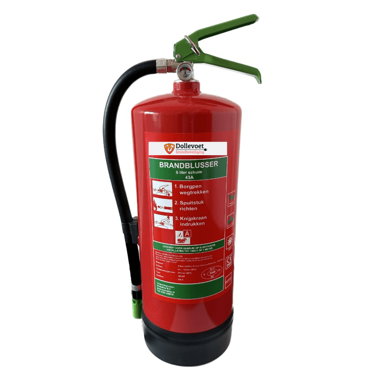 EcoFex Schuimblusser 6 liter FLUORVRIJ 43A
