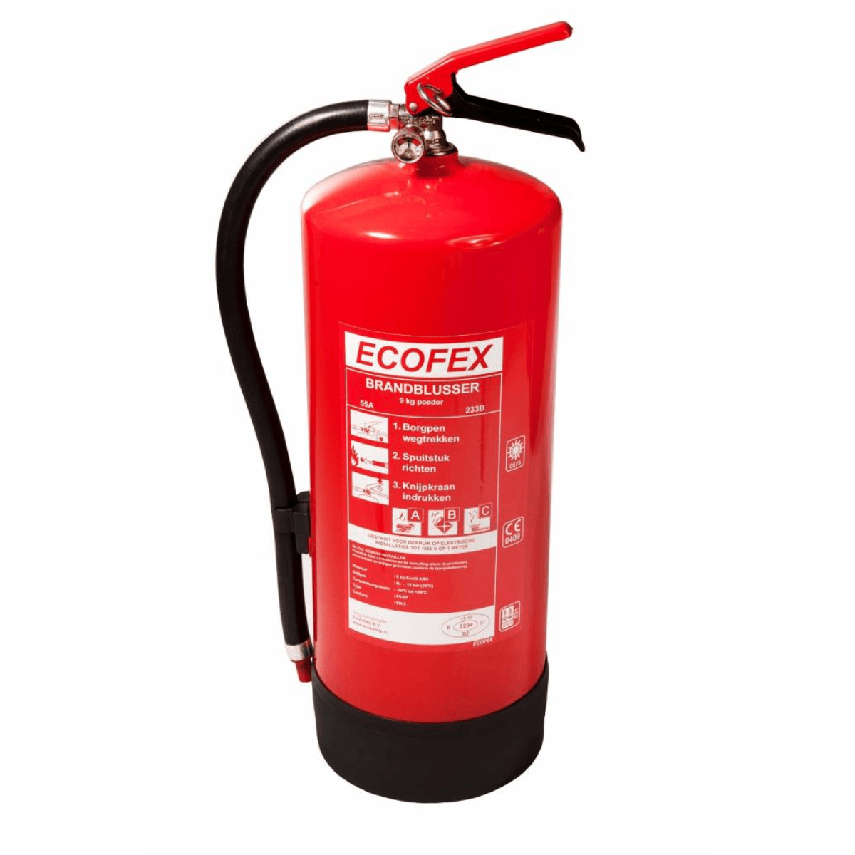 EcoFex Poederblusser 9 kg 55A/233B -C