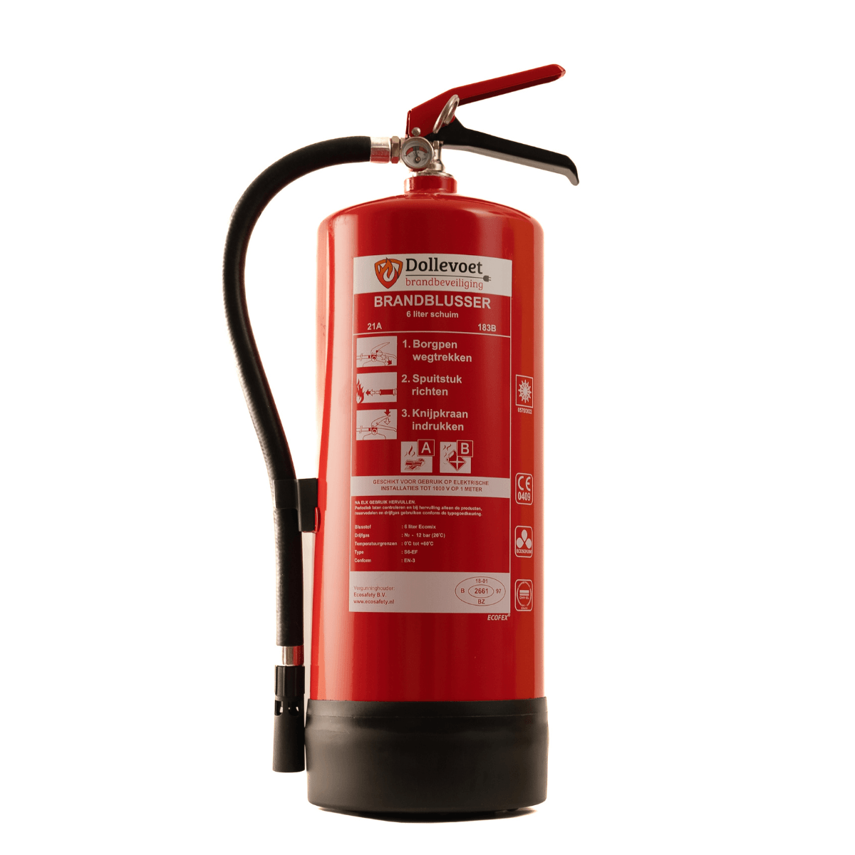 Ecofex Schuimblusser 6 liter 21A/183B