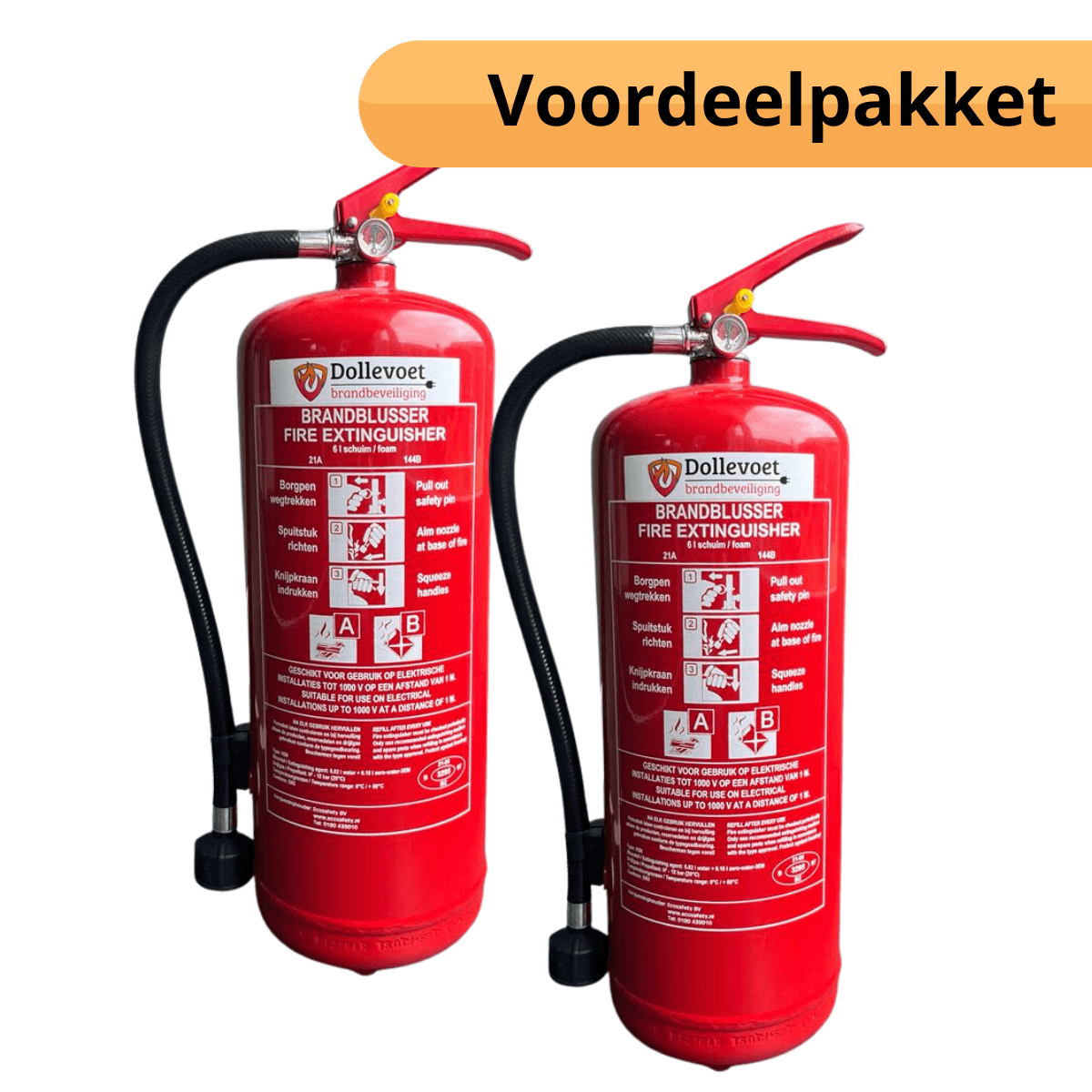 2x Schuimblusser 6 liter 21A/144B